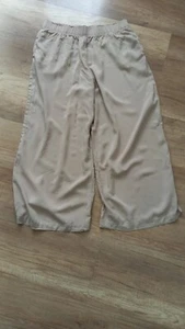 H&M Hose M Damen weites Bein festlich elegant Sommerhose neuwertig Gummibund bei - Bild 1 von 3