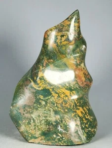 Sammlung! Wunderschöner Ozean Jaspis Achat Druzy Flamme Orbikular Reiki Statue - Bild 1 von 11