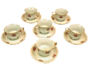 Servicio de café de porcelana servicio de té 12 piezas Vajilla cocina té tetera chai - Imagen 1 de 7