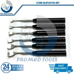 Cobb Elevator Set Spine Surgical orthopedic instruments set of 6 pcs black color - Picture 1 of 4