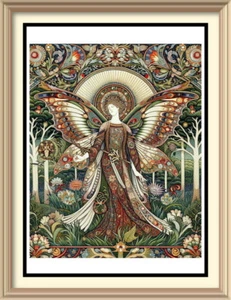 7x5 William Morris Fairy Queen Art Print Portrait Wall Hanging Picture Queen W79 - Picture 1 of 1