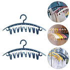  2 Pcs Shirt Hangers Drying Rack for Clothes Sock Clip Clothing