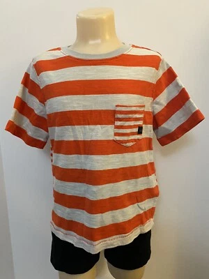 Camisa a rayas manga corta Quiksilver 2T para niños pequeños Foto 1 de 2