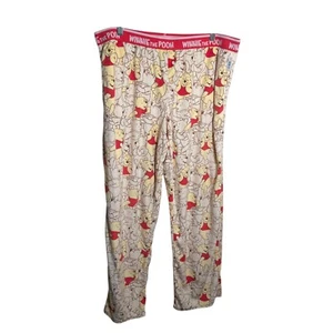 Disney Winnie the Pooh Pajama Pants Adult XL Pull On Soft NWOT Pooh Bear - Picture 1 of 8