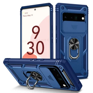 Ring Holder Push Window Case Cover For Google Pixel 8 6 Pro Redmi Note 10 - Picture 1 of 18