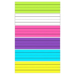 6 Colors Sentence Strips with Magnets 12x3Inch Reusable Lined Sentence Strips - Picture 1 of 9