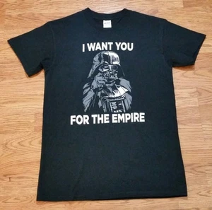 Darth Vader t-shirt Star Wars (S) Black Color, says "I WANT YOU FOR THE EMPIRE" - Picture 1 of 1