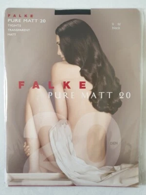 COLLANT FALKE TAILLE 2/M (42/44) MODELE PURE MATT 20 COULEUR NOIR - Photo 1/3