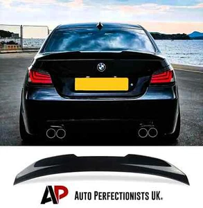 BMW 5 Series M5 E60 Gloss Black Rear High Kick Ducktail PSM Spoiler Boot Wing - Picture 1 of 17