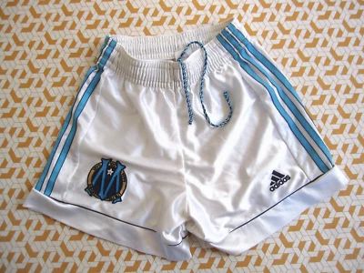Short Adidas Olympique Marseille 1998 OM Vintage Football Enfant - 14 ans - Photo 1/4
