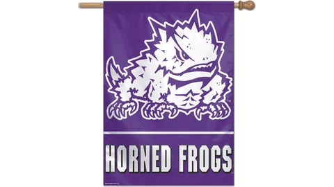 TCU Horned Frogs Vertical Flag 28 X 40 Inches Cover