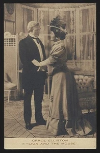 Actress Grace Elliston Lion and the Mouse Vintage Theater Unused Postcard - Picture 1 of 2