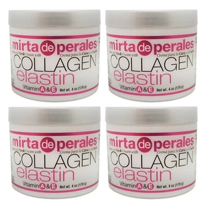 Mirta De Perales Collagen Cream Anti-aging Moisturizer, Skincare 4 oz. Pack of 4 - Picture 1 of 6