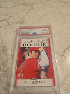 2018 LEAF RC OHTANI ACHIEVEMENT RED #RA-01 SHOHEI OHTANI ROOKIE 67/200 PSA 10 - Picture 1 of 3