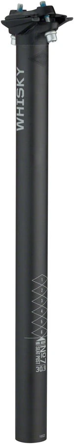 Whisky 7 Seatpost 30.9x400mm 0mm Offset Matte Carbon