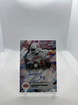 2024 Bowman University Thurman Thomas On Card Auto Topps Industry Conference OSU - Image 1 of 2