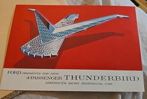 Oldtimer 1958 Ford Werbeprospekt Neu Thunderbird 4 PG - Bild 1 von 10