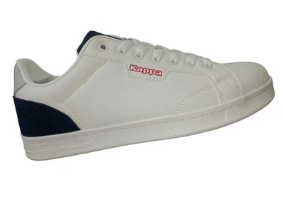 Scarpe Kappa Tango Uomo Taglia 40 Sneakers in Pelle Bianco-Blu - Immagine 1 di 4