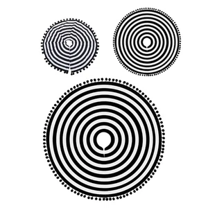 Christmas Tree Skirt 44/60/122cm Black and White Tree Skirt Halloweens - Bild 1 von 9