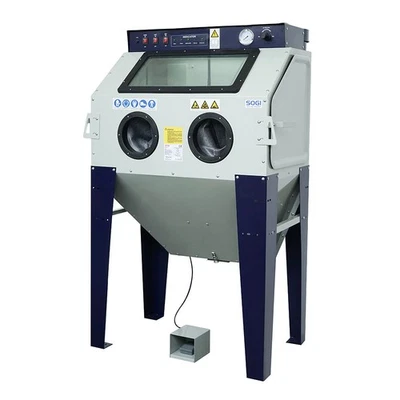Sabbiatrice professionale cabina di sabbiatura SOGI S-100 con aspiratore