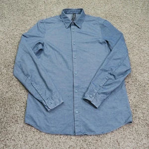 Lululemon Hemd Herren Small Blau Commission Knopfleiste Langarm Stretch Freizeit - Bild 1 von 8