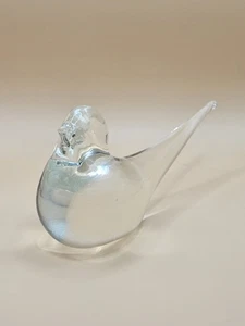 Glas Briefbeschwerer Vintage Vogel Kunst Auslaufmodell Wohndeko Sammlerstück - Bild 1 von 6