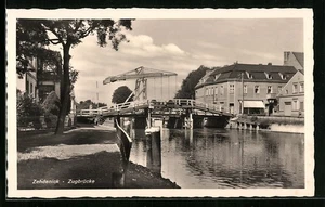 Zehdenick, Blick auf Zugbrücke, Ansichtskarte - Picture 1 of 2