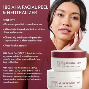 180 AHA Peeling Facial y Neutralizador Antienvejecimiento 2 Pasos 18 Almohadillas | NuSkin - Imagen 1 de 7