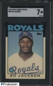 1986 Topps Traded Tiffany #50T Bo Jackson Royals RC Rookie SGC 7 NM - Picture 1 of 2