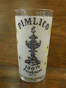 Pimilico preakness horserace 1975 glassware #1 - Picture 1 of 4