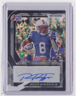 2022 LEAF PRO SET CRYSTAL BLACK PARALLEL 2/10 REGGIE ROBERSON JR. #PA-RR1 TITANS - Image 1 of 2