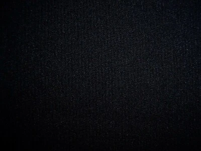 DESIGNER FABRIC RIBBED SOFT BLACK DRAPEY IMPORTED VISCOSE 1.90yd - Image 1 of 2