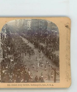 Grand Army Review Indianapolis Indiana Keystone Stereoview - Picture 1 of 4