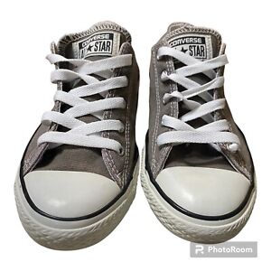 Kids Converse All-Star Tennis Shoes Low Top Light  Gray Size 3