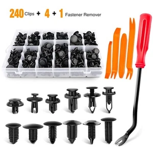 GOOAC - GRC-33 240 STCK. Stoßstangenhalter Clips Auto Kunststoff Nieten Astener Push R - Bild 1 von 9