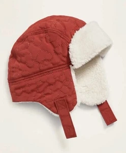 OLD NAVY Heart - Quilted Sherpa - Lined Trapper Hat for Baby Size 18-24 Months - Picture 1 of 3