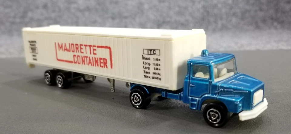 Majorette Scania Semi Truck & Trailer Container Made In France VTG - Image 1 of 4