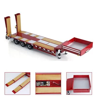 LESU Assembled DIY Metal Trailer for 1/14 RC Tractor Truck Dump Car Motor Light - Image 1 of 4