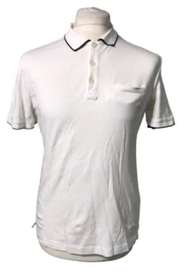 Vestido polo ajustado Banana Republic para hombre color blanco talla mediana - Imagen 1 de 4