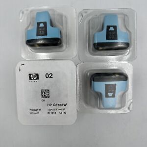 Lot 4 New Genuine HP C8733W Photo Pack 02 Series Blue Ink Cartridges Sealed