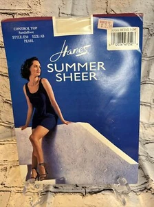 Pantyhose Hanes Summer Sheer Control Top Size AB Pearl Color Style E50 - Picture 1 of 2