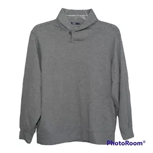 Daniel Cremieux Sweater Men's Large Performance Henley Mock Neck Dadcore - Picture 1 of 16