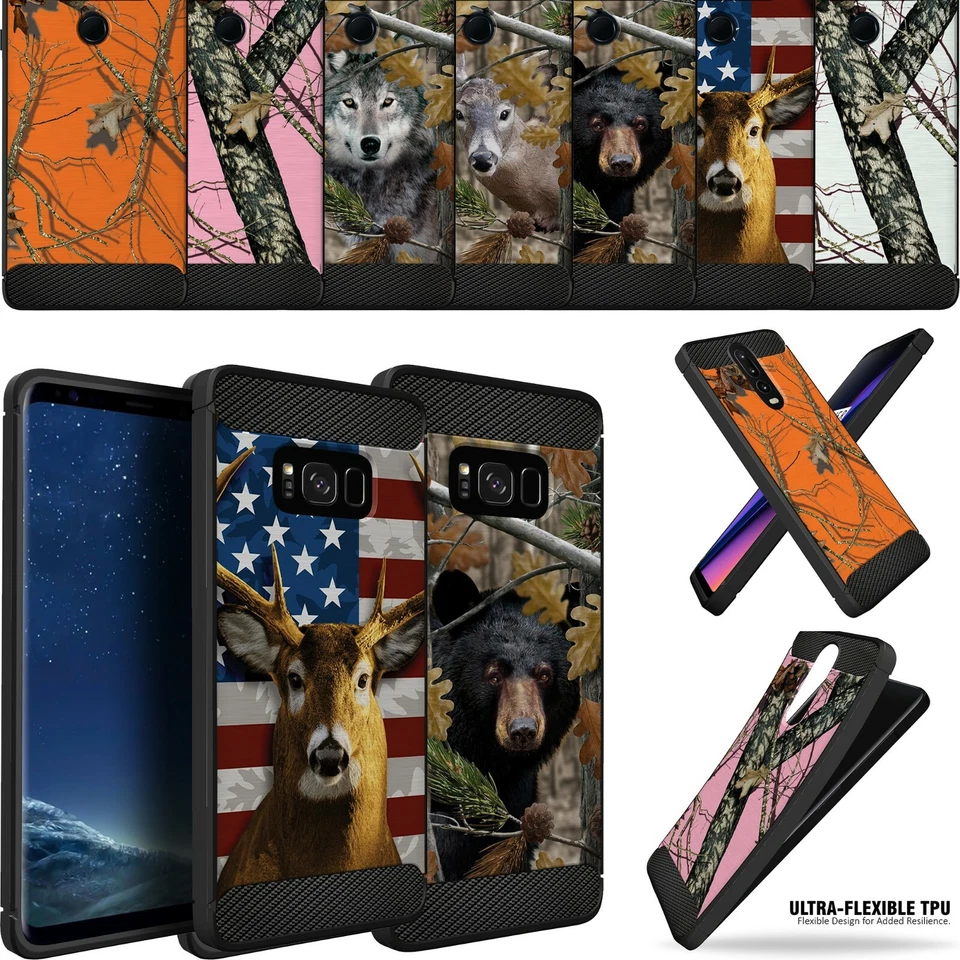 Camo Case for [LG G7/ LG G7 ThinQ] Ultra Slim Flex Carbon Fiber Matte  - Image 1 of 1