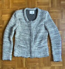 IRO Carene FR38 US6 DE36 Hell-Grau Light-Grey Tweed / Wool Mix Jacke