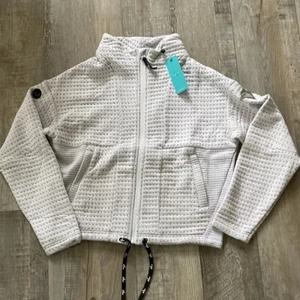 Chaqueta corta pequeña con cremallera Toronto Bluejays para mujer (X) - Imagen 1 de 4