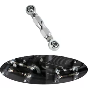 Chrome Mid-Control Adjustable Shift Linkage Rod For Harley Dyna FXDF Softail FXR - Picture 1 of 8