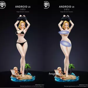 Diamond studio Dragon Ball Android 18 statua resina 1/6 preordine bikini H35CM - Foto 1 di 8