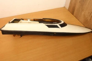 Vintage RC Fibreglass Hull Racing Boat Large 31" Inch Nitro UNTESTED PROJECT - Picture 1 of 24