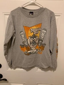 Youth Tasmanian Devil Long Sleeve Shirt 16/18 - Picture 1 of 6