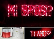 100 candeline rosse candele luminosa compleanno matrimonio bengala bengalini
